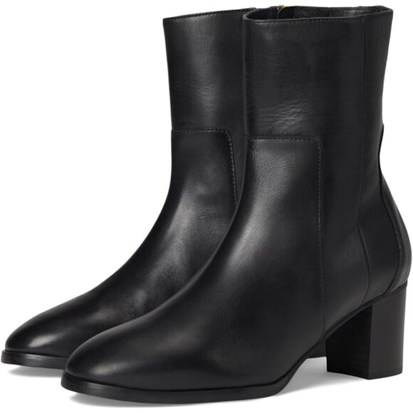 Stuart Weitzman Shoes - Stuart Weitzman $650 Babette Zip Bootie Black Calfskin Leather 60 Sz 9.5 NIB!